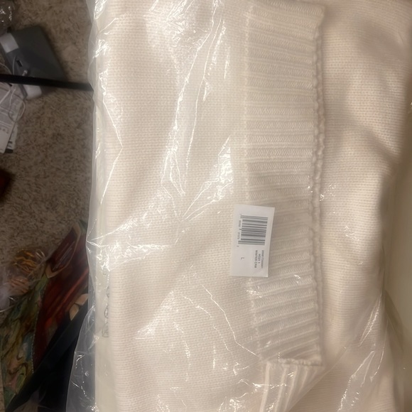 RALPH LAUREN Womens Ivory Snowflake Long Sleeve Turtle Neck - Picture 2 of 3